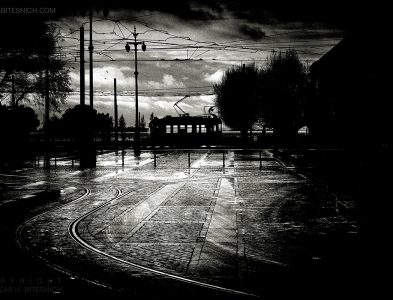 Early morning tram, Lisbon 2019