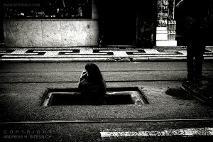 Woman on mobile phone, Lisbon 2019