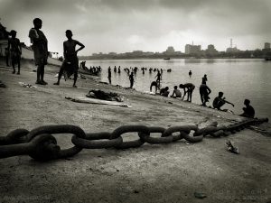 Bank of Hooghly river,Kolkata, India 2008