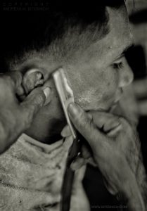 Barber shop, Phnom Penh, Cambodia 1999