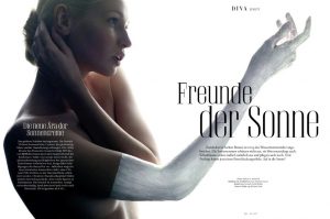 Beauty editorial for Diva Magazine Austria