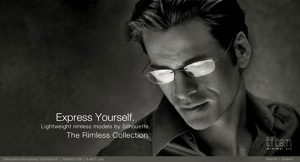 Advertising campaign with Mark Vanderloo for Silhouette Glasses