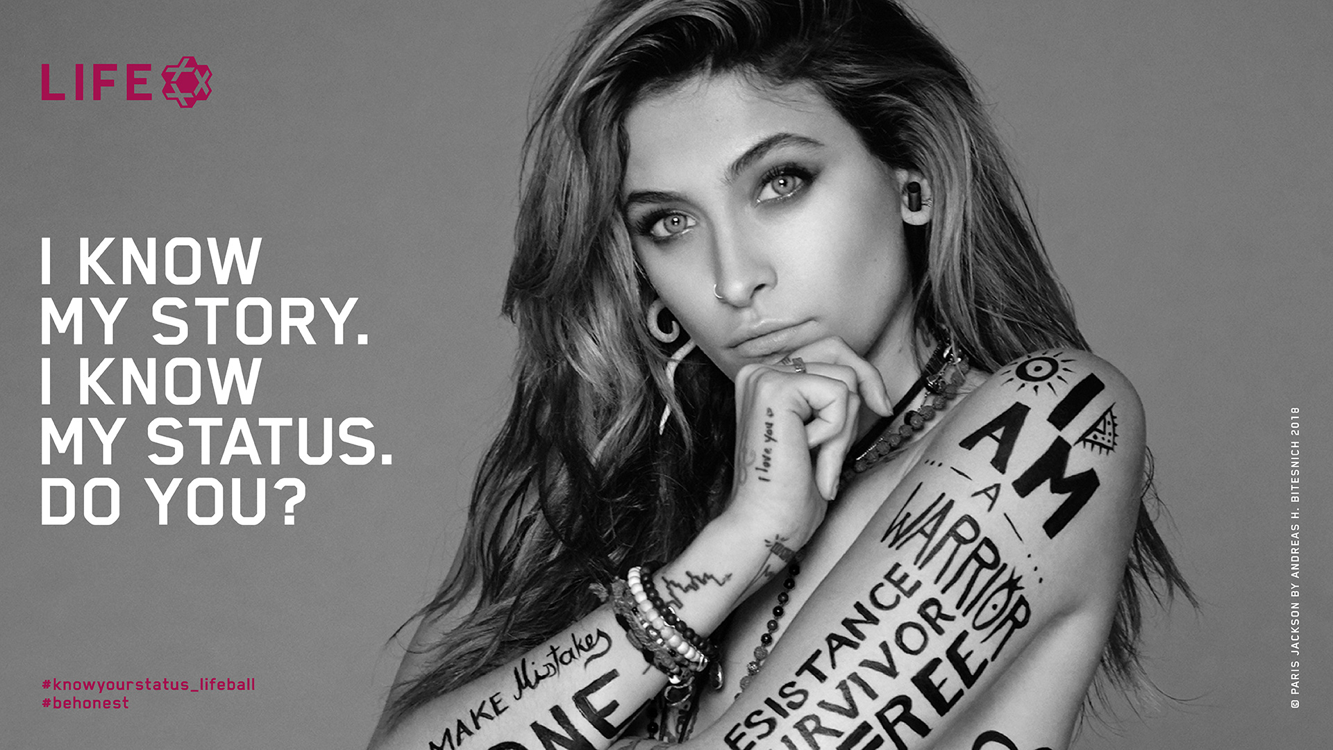 PARIS JACKSON FOR KNOW YOUR STATUS CAMPAIGN