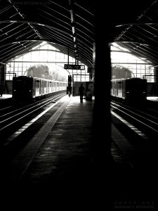 Subway reflecting, Berlin 2017