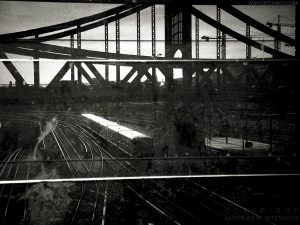 Train and bridge, Berlin 2017