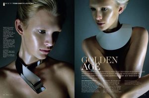 Beauty editorial for Flair magazine Austria