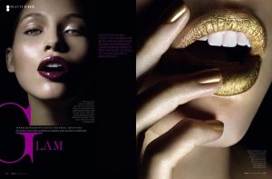 Beauty editorial for Flair magazine Austria